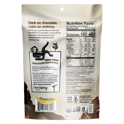 Barnana Dark Chocolate Dipped Organic Chewy Banana Bites 3.5oz