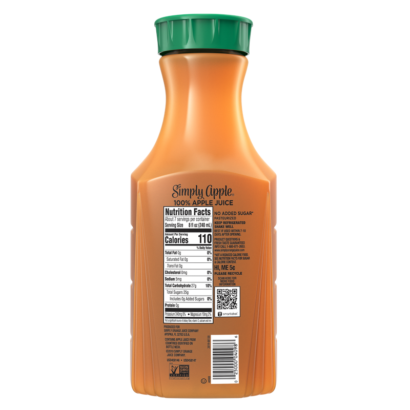 Simply Apple Juice 52oz Btl