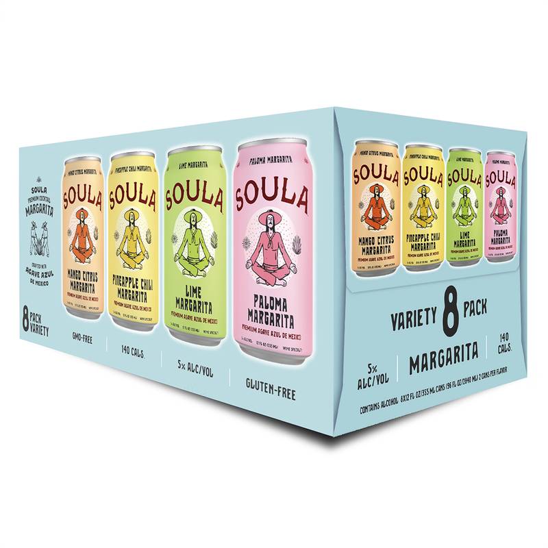 Soula Cocktails Margarita Variety 12oz Cans 8pk