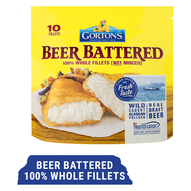 Gorton's Beer Battered Frozen Fish Fillets - 18.2oz