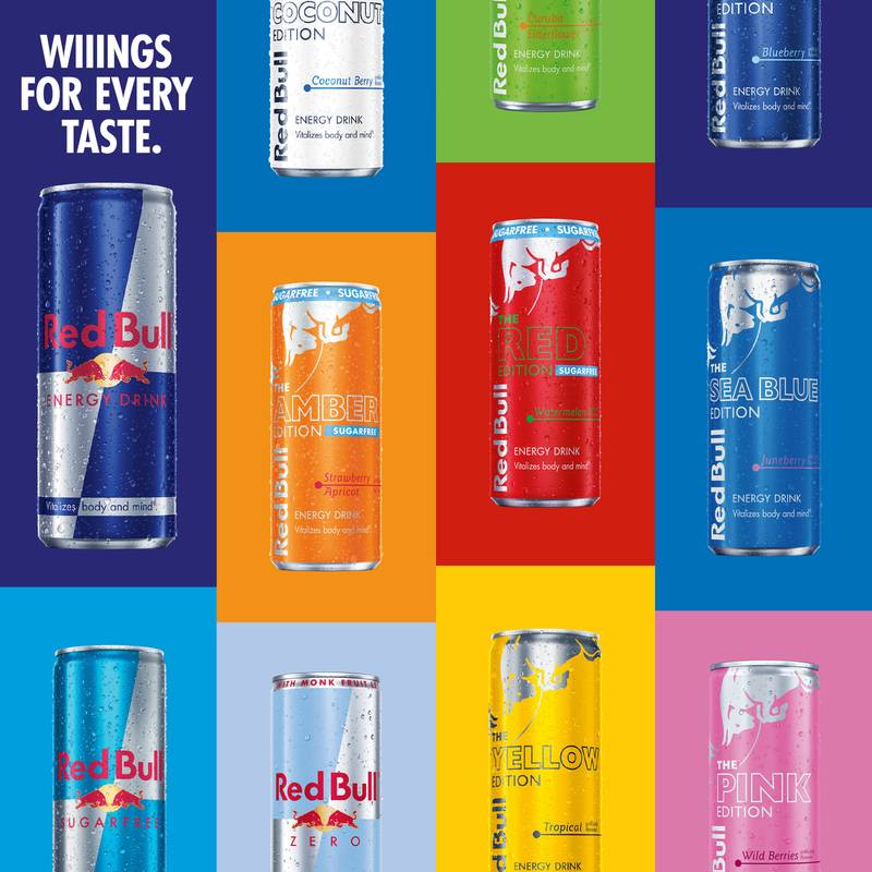 Red Bull Energy Drink Zero 24pk 12oz Can- XL