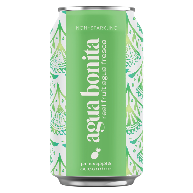 Agua Bonita 100% Real Fruit Agua Fresca Pineapple Cucumber 12oz