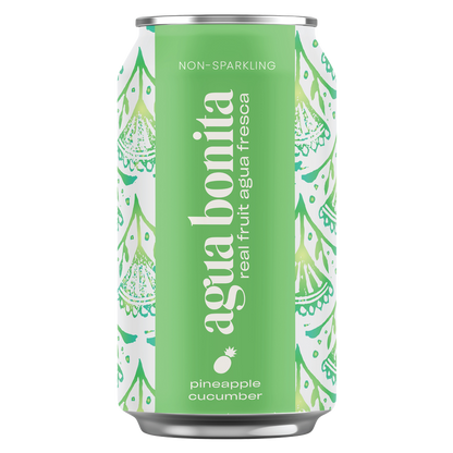 Agua Bonita 100% Real Fruit Agua Fresca Pineapple Cucumber 12oz