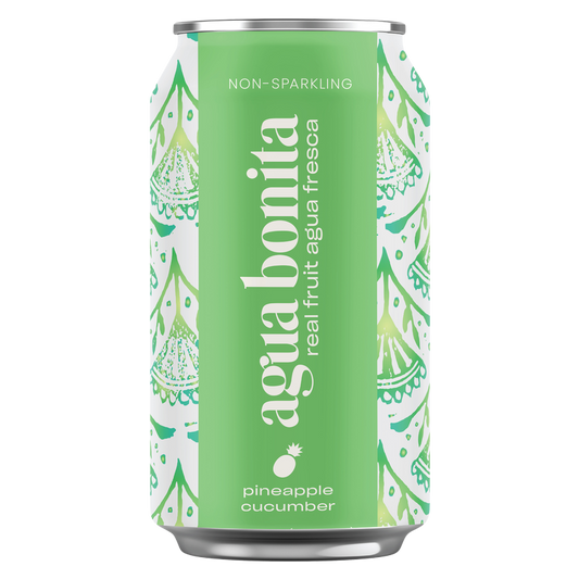 Agua Bonita 100% Real Fruit Agua Fresca Pineapple Cucumber 12oz