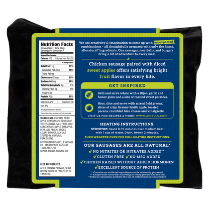 Aidells Apple Chicken Sausage - 12oz