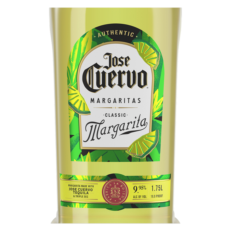 Jose Cuervo Authentic Margarita Classic Lime Ready to Drink Cocktail 1.75L 9.95% ABV