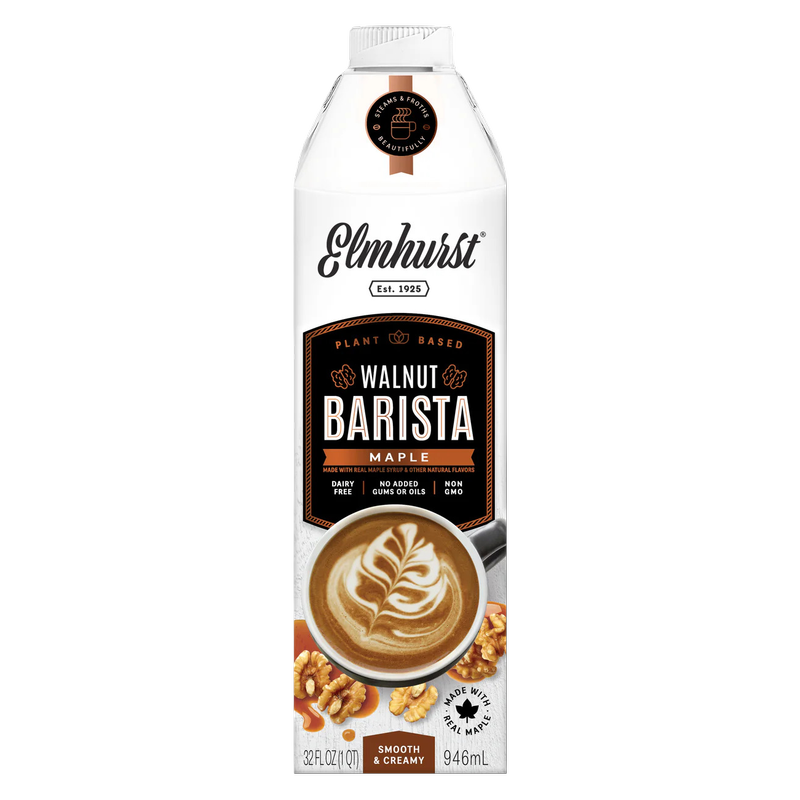 Elmhurst Barista Edition Maple Walnut Creamer 32oz Ctn