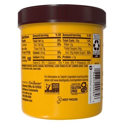 Talenti Dairy Free Sorbetto Alphonso Mango Pint