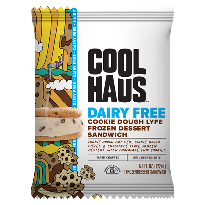Coolhaus Dairy Free Cookie Dough Lyfe Frozen Dessert Sandwich 5.8oz