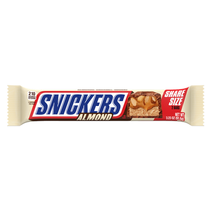 SNICKERS Almond Sharing Size Chocolate Bars, 3.23oz