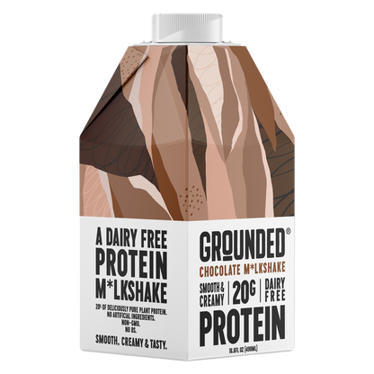 Grounded Chocolate 20g Protein Shake Non-Dairy 16.6oz Ctn