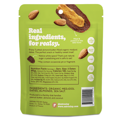 realsy Almond Butter Filled Dates, 2.1 oz