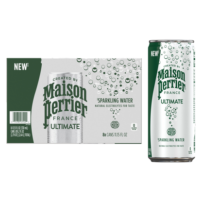 Maison Perrier Unflavored Sparkling Water 8pk 11.15oz Can