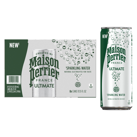 Maison Perrier Unflavored Sparkling Water 8pk 11.15oz Can