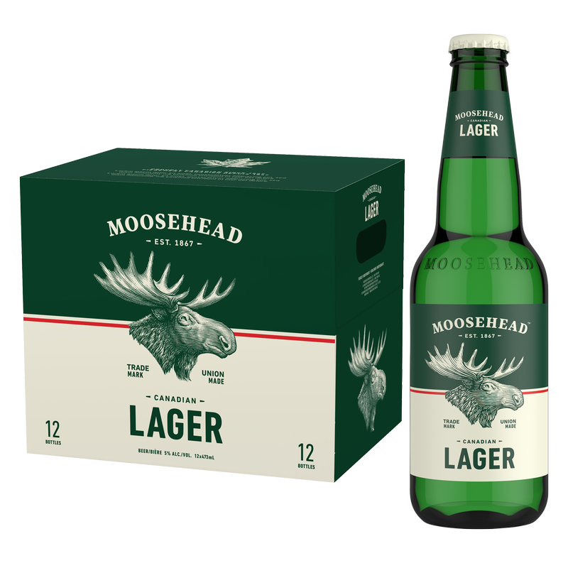 Moosehead Lager 12pk 12oz Btl 5.0% ABV