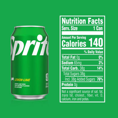 Sprite 24pk 12oz Can
