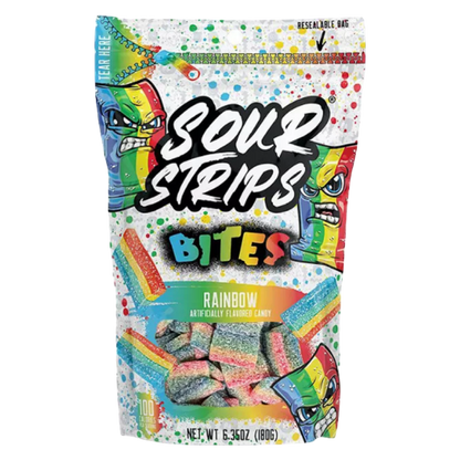 Sour Strips Rainbow Candy Bites, 6.35oz