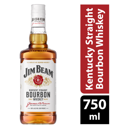 Jim Beam Bourbon Whiskey 750ml (80 Proof)