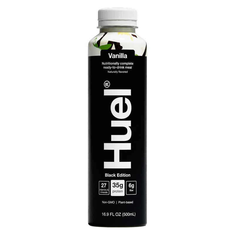Huel Black Edition Vanilla Protein Ready-to-Drink Meal Replacement 16.9oz Btl