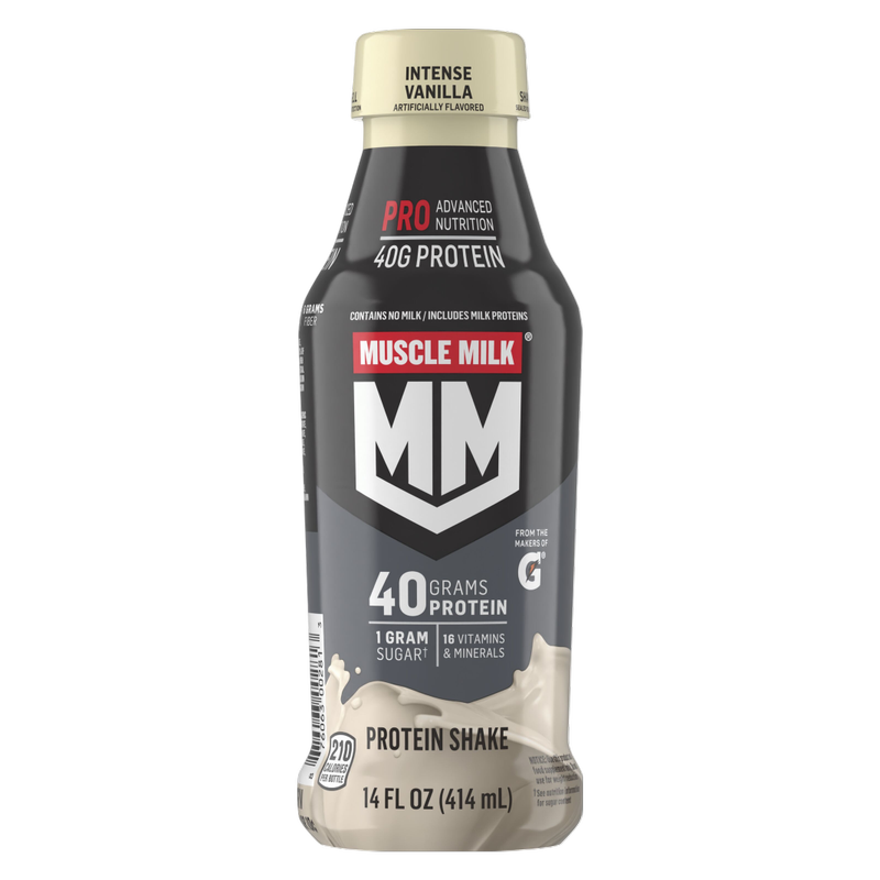 Muscle Milk Intense Vanilla Protein Shake 14oz Btl