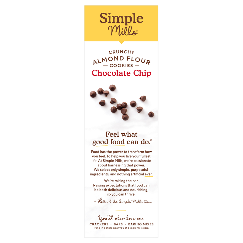 Simple Mills Crunchy Almond Flour Chocolate Chip Cookies 5.5oz
