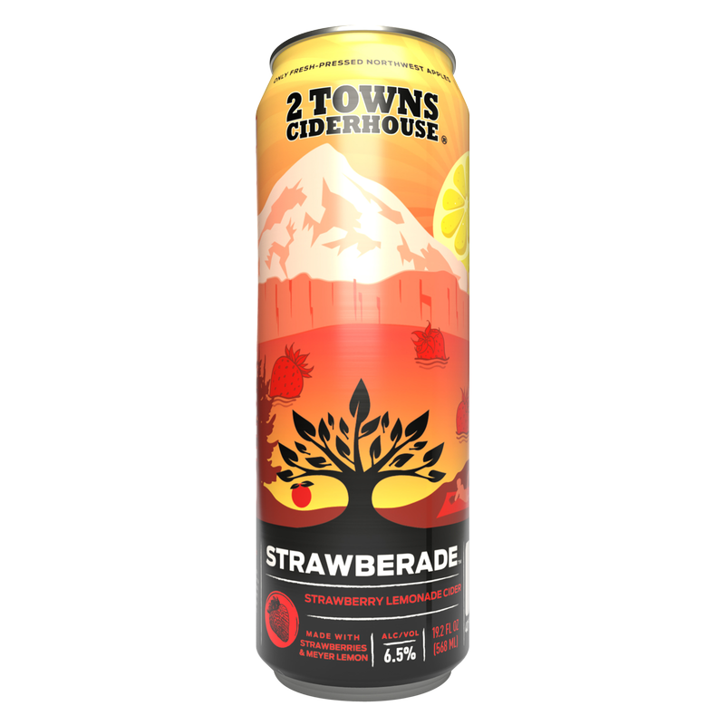 2 Towns Ciderhouse Strawberade 19.2oz Can 6.5% ABV