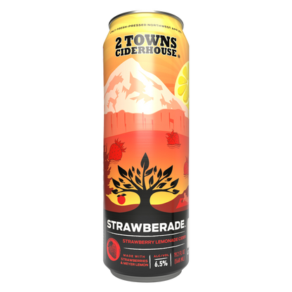 2 Towns Ciderhouse Strawberade 19.2oz Can 6.5% ABV