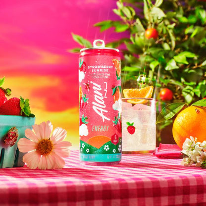 Alani Energy Strawberry Sunset 12oz Can