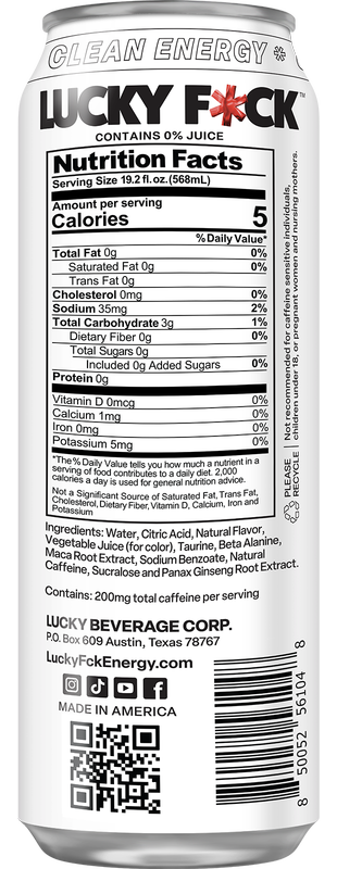 Lucky F*ck Red Ryder Punch Energy Drink 19.2oz Can