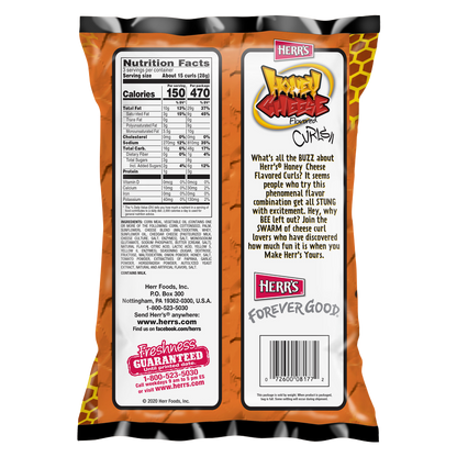 Herr's Honey Cheese Flavored Curls 3oz