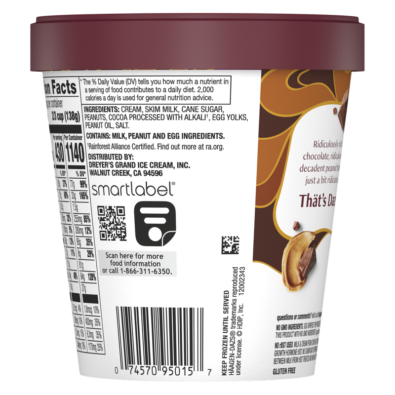 Haagen-Dazs Chocolate Peanut Butter 14oz