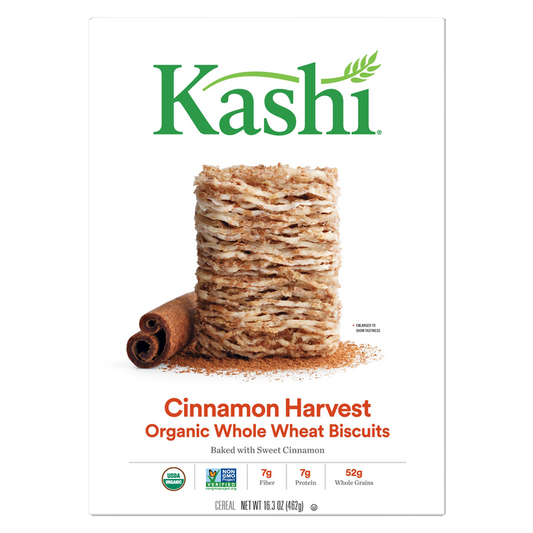 Kashi Organic Cinnamon Harvest Whole Wheat Biscuits Cereal 16.3oz