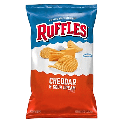 Ruffles Cheddar & Sour Cream, 8oz