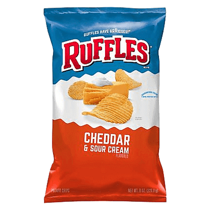 Ruffles Cheddar & Sour Cream, 8oz