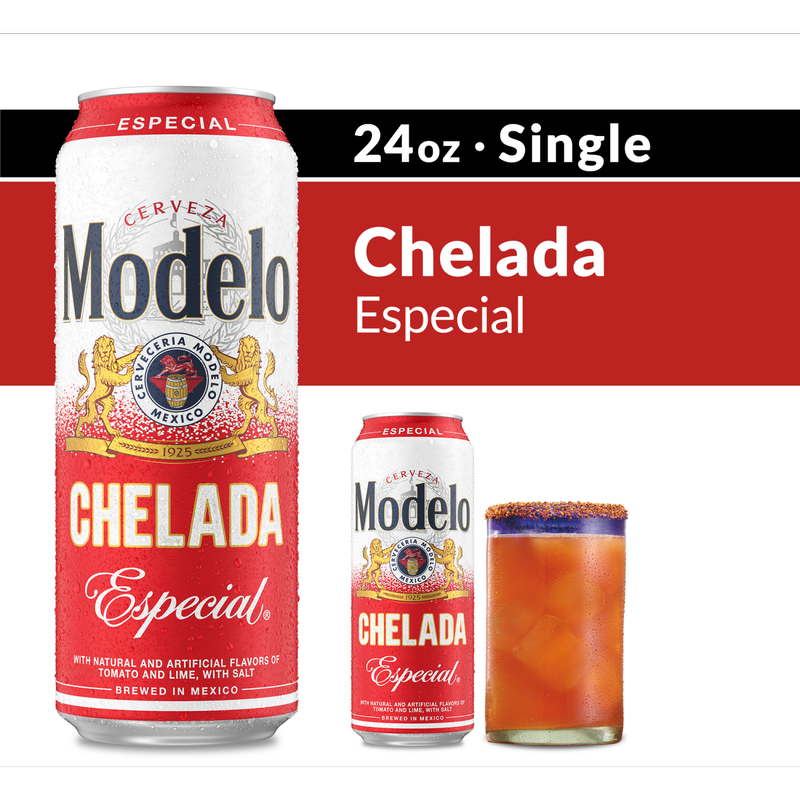 Modelo Chelada Especial Single 24oz Can 3.5% ABV