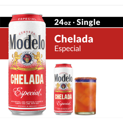 Modelo Chelada Especial Single 24oz Can 3.5% ABV