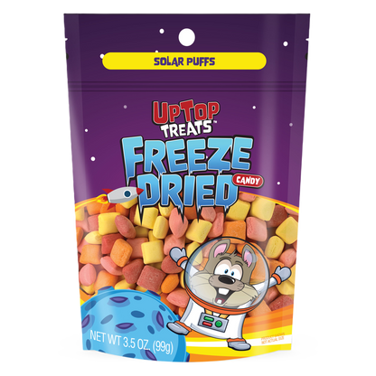 UpTop Treats Freeze Dried Sour Solar Puffs, 3.5oz