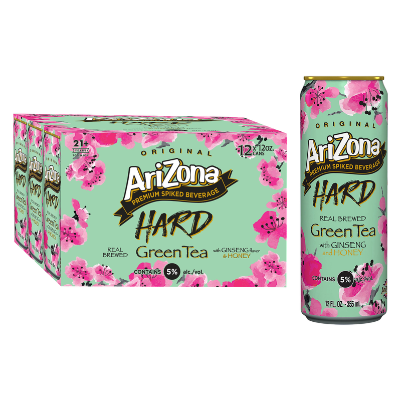 Arizona Hard Green Tea 12pk 12oz Cans