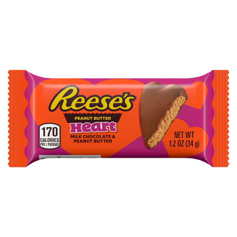 Reese's Milk Chocolate Peanut Butter Hearts, 1.2oz