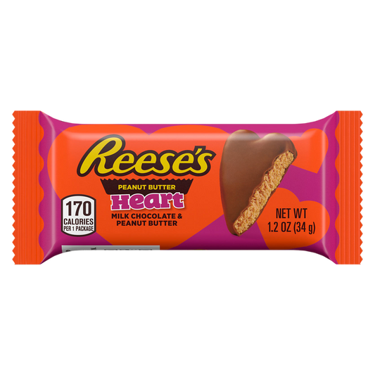 Reese's Milk Chocolate Peanut Butter Hearts, 1.2oz