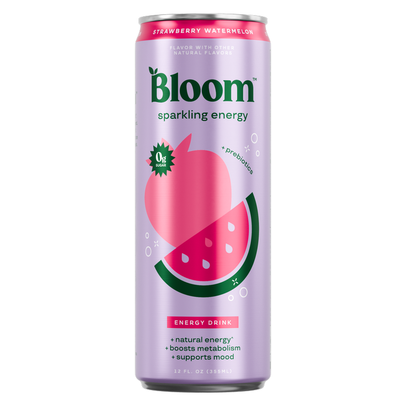Bloom Strawberry Watermelon Sparkling Energy 12oz Can