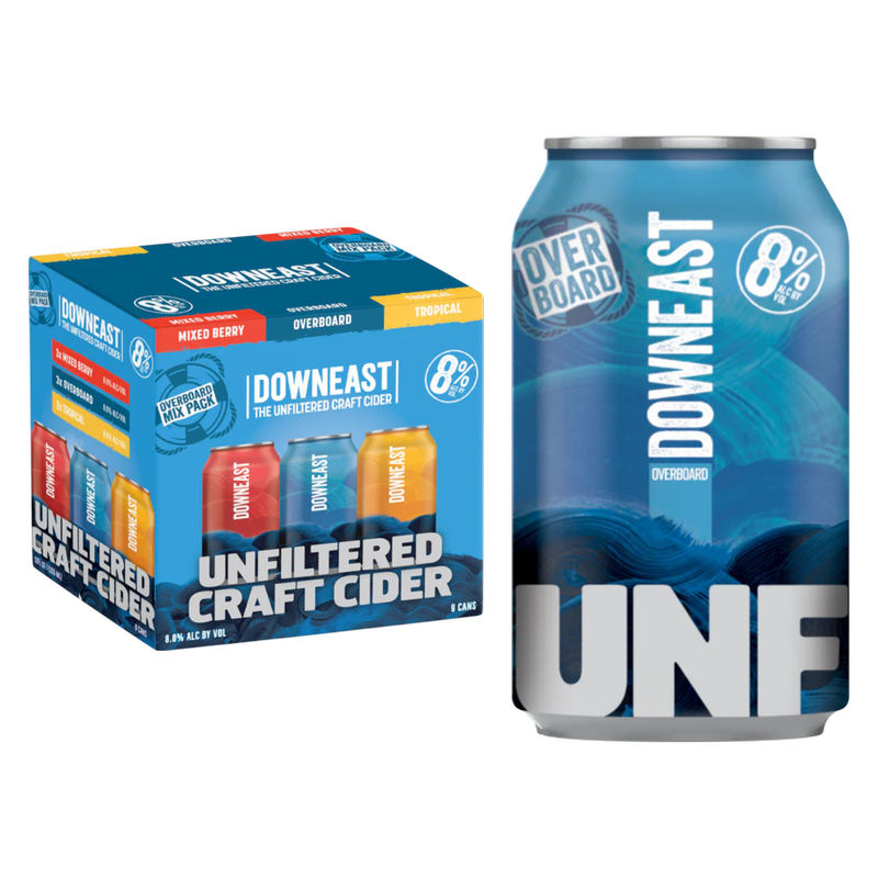 Downeast Overboard Mix Pack 9pk 12oz Can 8% ABV