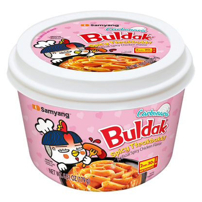Buldak Carbonara Tteokbokki Bowl 6.31oz