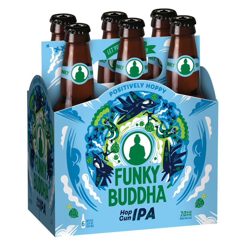 Funky Buddha Hop Gun IPA 6pk 12oz Btl 7.0% ABV