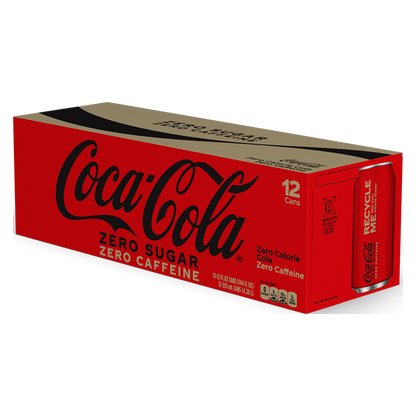 Coca-Cola Zero Sugar Caffeine Free 12pk 12oz Can