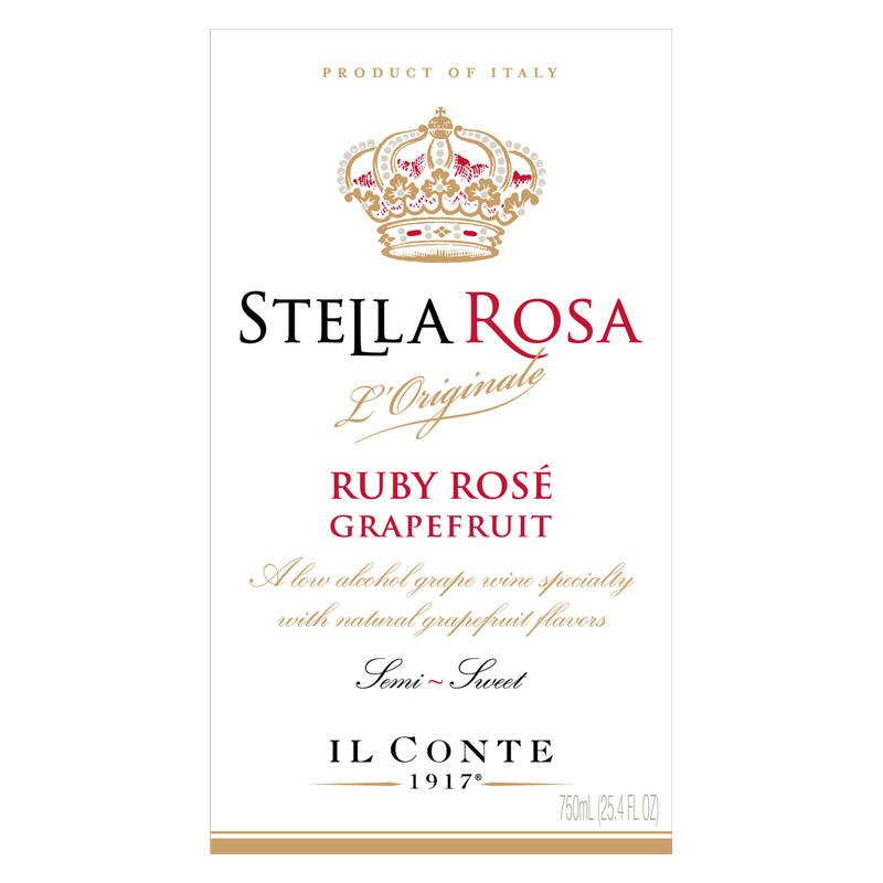 Stella Rosa Ruby Grapefruit Semi-Sweet Rose 750ml