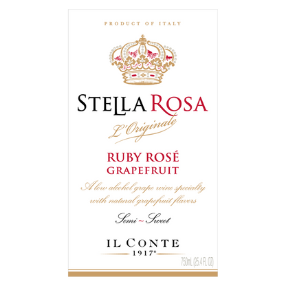Stella Rosa Ruby Grapefruit Semi-Sweet Rose 750ml