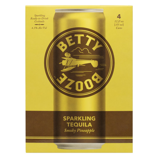 Betty Booze Sparkling Tequila Smoky Pineapple 4pk 12oz Can