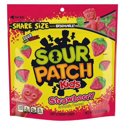 Sour Patch Kids Strawberry Soft & Chewy Candy 12oz