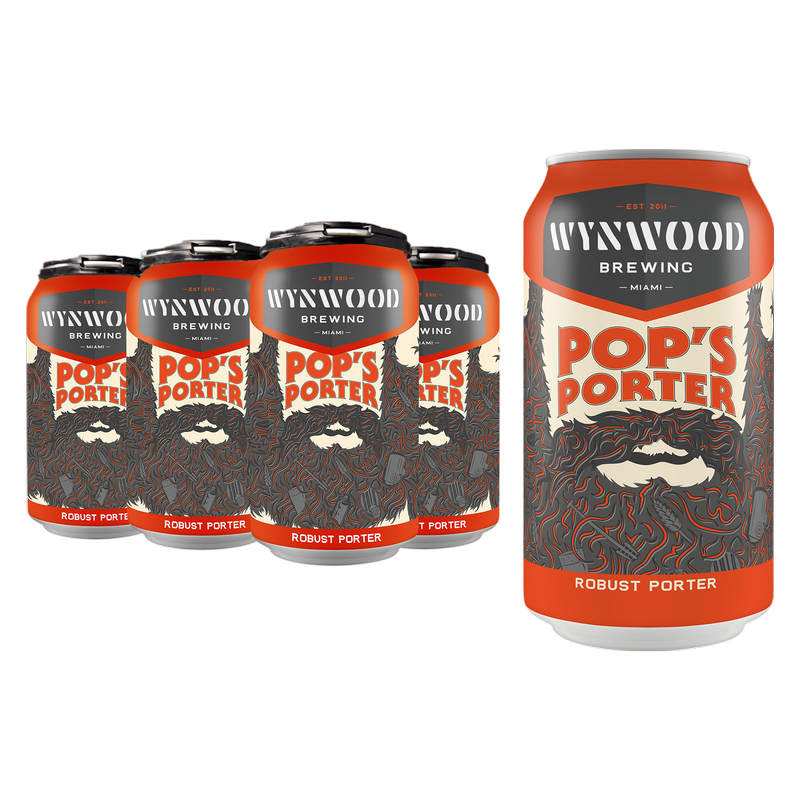 Wynwood Pop's Porter 6pk 12oz Can 6.2% ABV